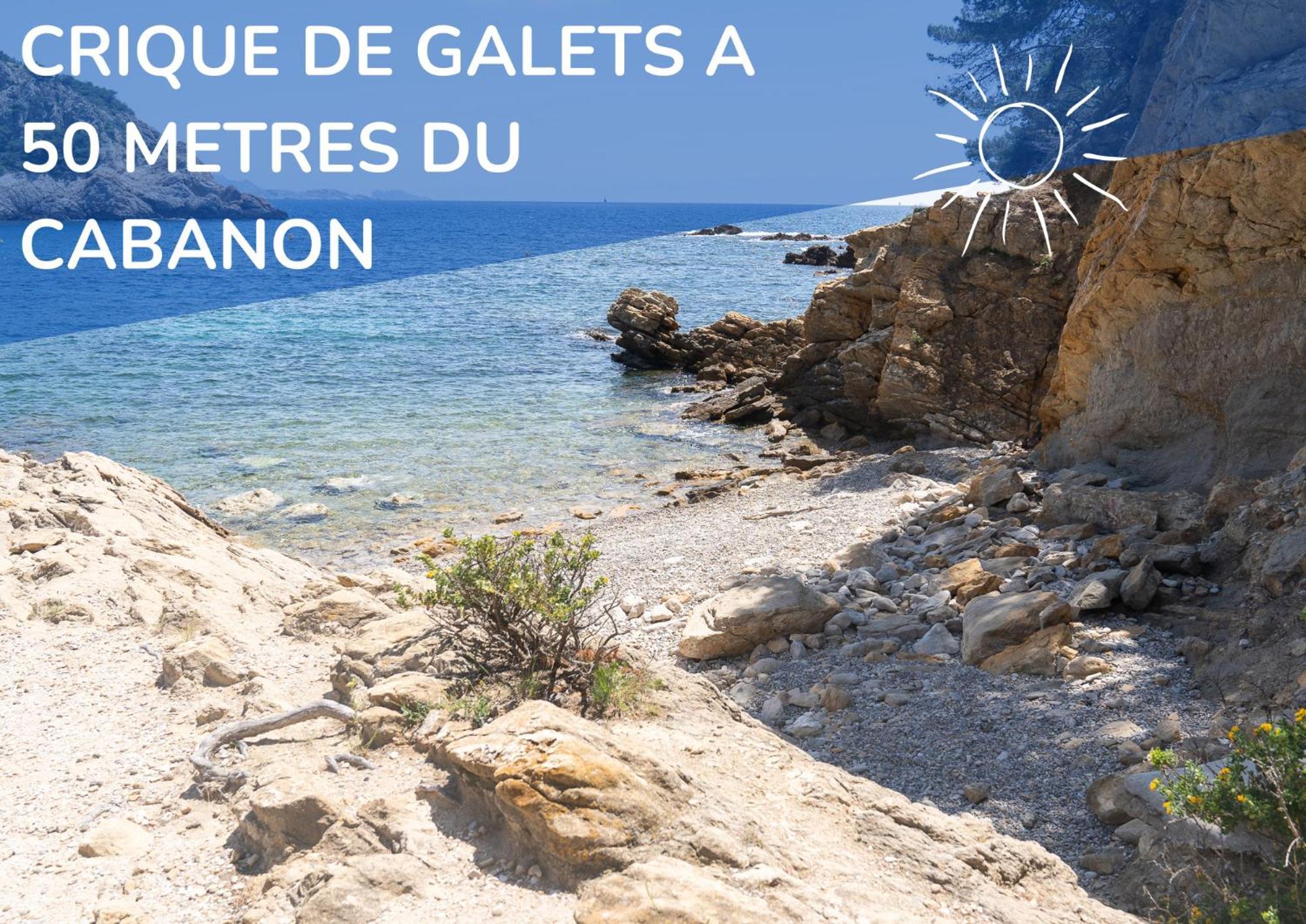 昂叙埃拉雷东Le Cabanon - Les Pieds Dans L'Eau - Calanques - Wifi别墅 客房 照片